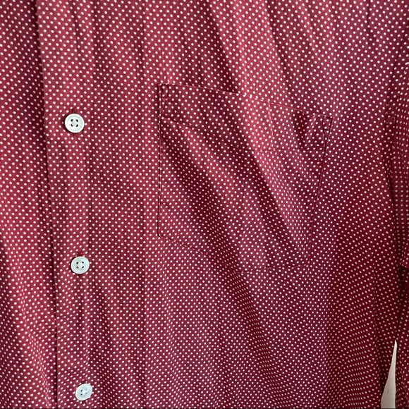 John Varvatos Star USA Polka Dot Button Up Sz S - Picture 3 of 7
